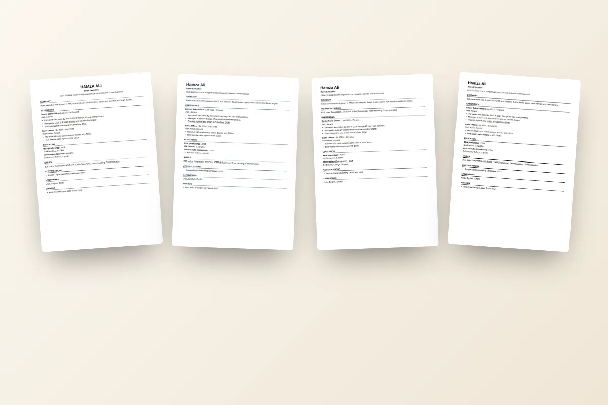 ChatWrapper ATS resume maker showing a single-column resume preview next to a pasted job ad with matched and missing keywords