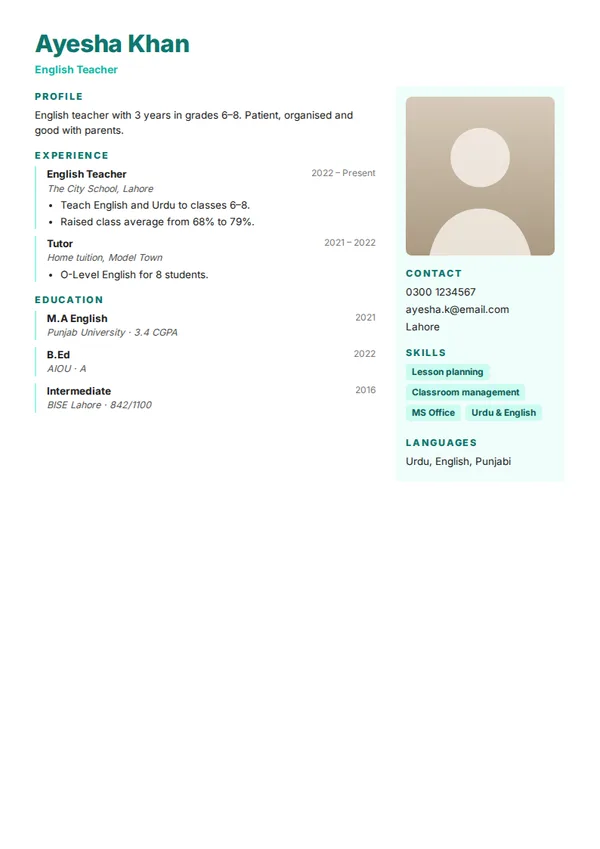 Timeline biodata template (free PDF)
