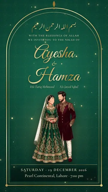 Jade Dome shaadi card design