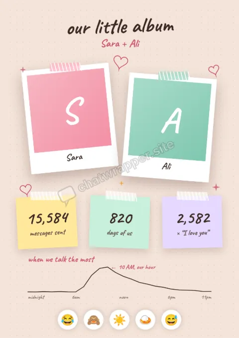 Our Little Album WhatsApp poster template