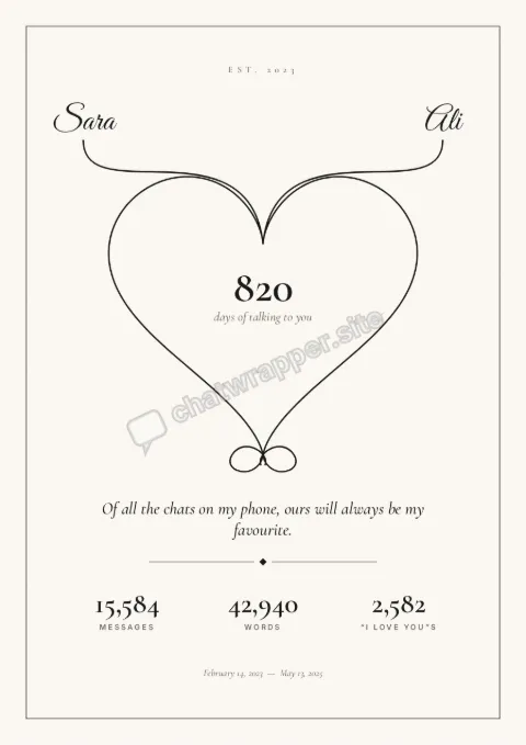 Forever Line WhatsApp poster template