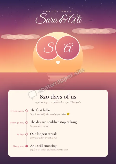 Golden Hour WhatsApp poster template