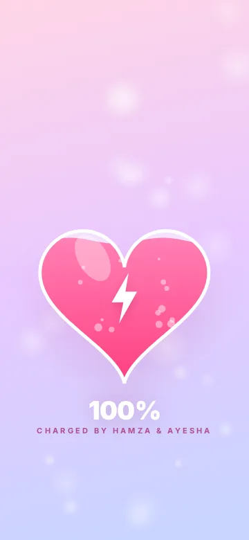 Love Battery lock screen wallpaper