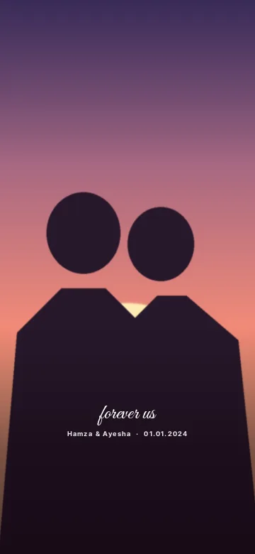 Just Us home screen wallpaper