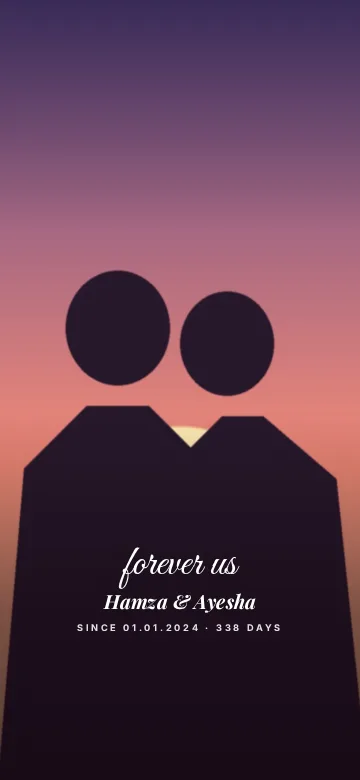 Just Us lock screen wallpaper