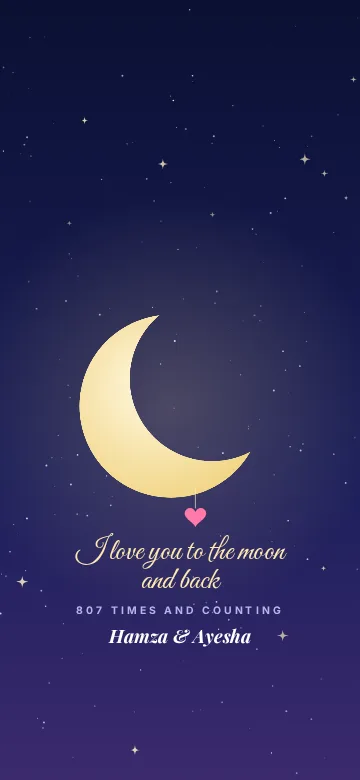 To the Moon lock screen wallpaper