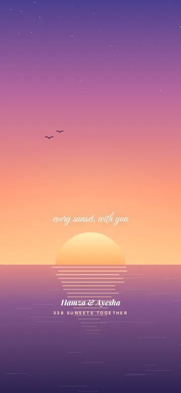 Every Sunset home screen wallpaper